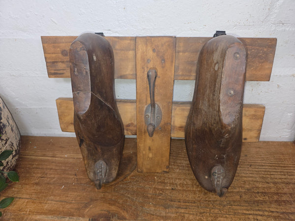 Reclaimed Rustic Hand Made Cobblers Shoe Last Coat Hooks