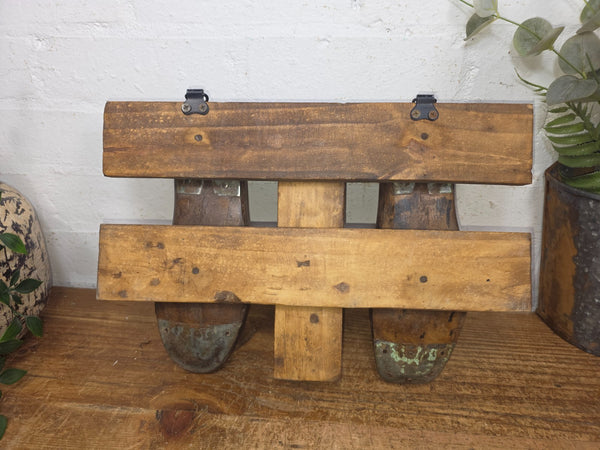 Reclaimed Rustic Hand Made Cobblers Shoe Last Coat Hooks