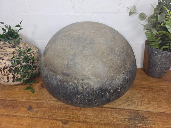 Large Antique Vintage Rustic Wabi Sabi Clay Ceramic Indian Water Pot Vase Lota