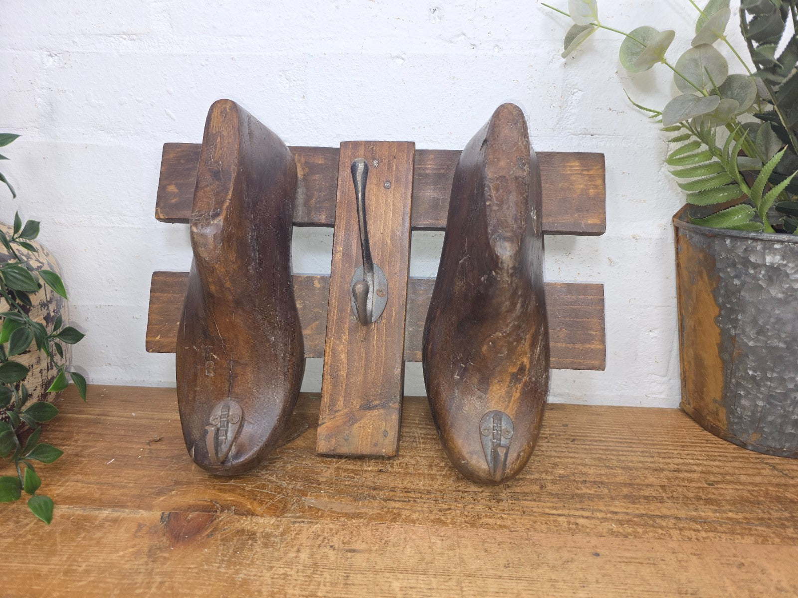 Reclaimed Rustic Hand Made Cobblers Shoe Last Coat Hooks