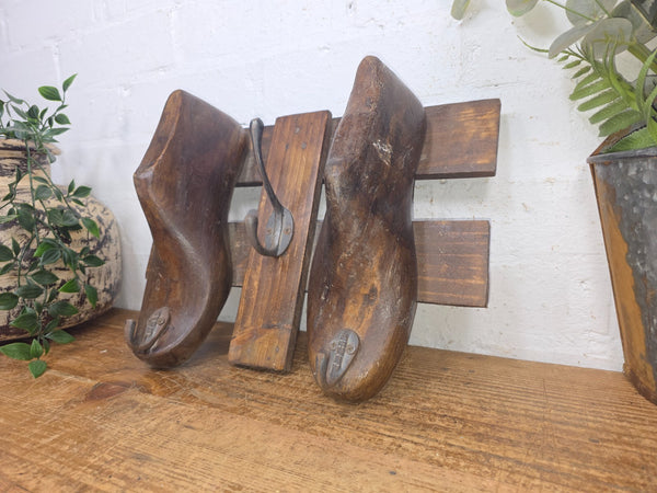 Reclaimed Rustic Hand Made Cobblers Shoe Last Coat Hooks
