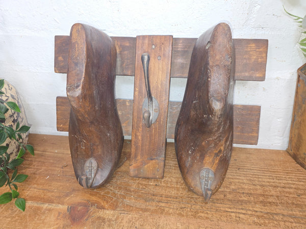 Reclaimed Rustic Hand Made Cobblers Shoe Last Coat Hooks