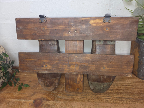 Reclaimed Rustic Hand Made Cobblers Shoe Last Coat Hooks