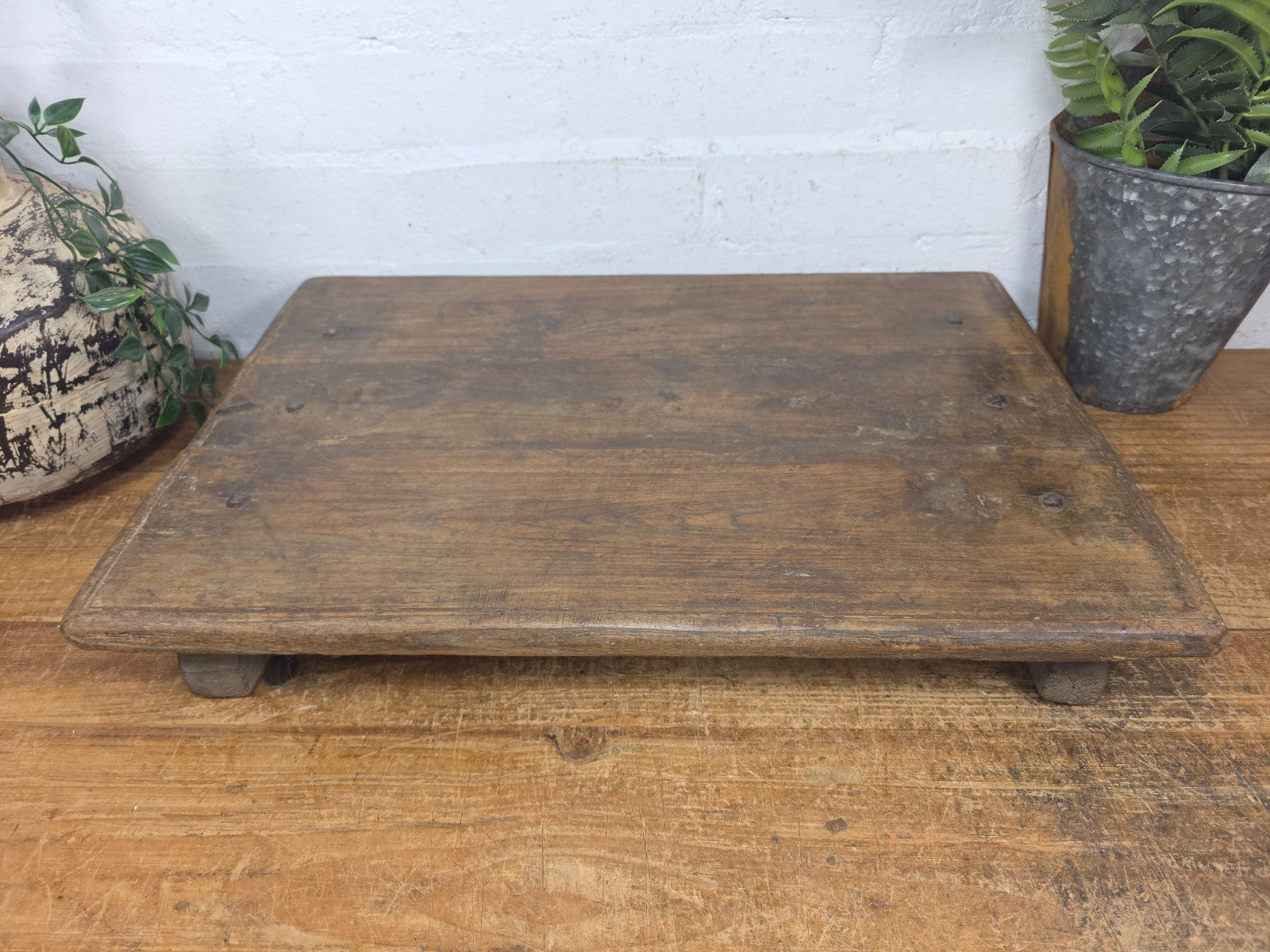 Old Vintage Rustic Wabi Sabi Primitive Indian Wooden Chopping Serving Pata Board
