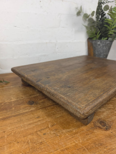 Old Vintage Rustic Wabi Sabi Primitive Indian Wooden Chopping Serving Pata Board
