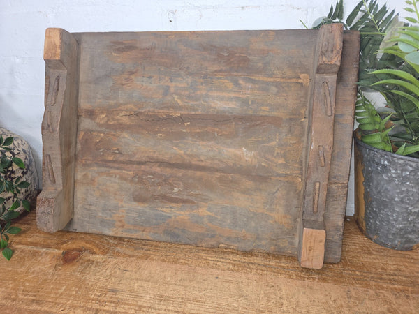 Old Vintage Rustic Wabi Sabi Primitive Indian Wooden Chopping Serving Pata Board