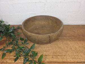 Rustic Wabi Sabi Antique Hand Carved Solid Stone Bowl Dish