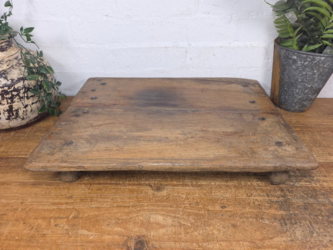 Old Vintage Rustic Wabi Sabi Primitive Indian Wooden Chopping Serving Pata Board