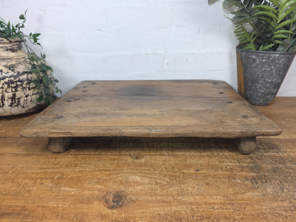Old Vintage Rustic Wabi Sabi Primitive Indian Wooden Chopping Serving Pata Board