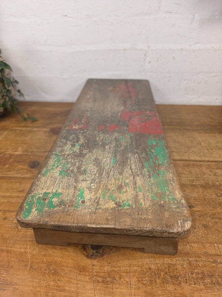 Old Vintage Rustic Wabi Sabi Primitive Indian Wooden Chopping Serving Pata Board