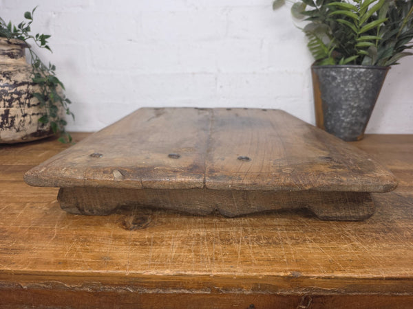 Old Vintage Rustic Wabi Sabi Primitive Indian Wooden Chopping Serving Pata Board