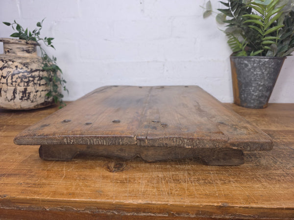 Old Vintage Rustic Wabi Sabi Primitive Indian Wooden Chopping Serving Pata Board