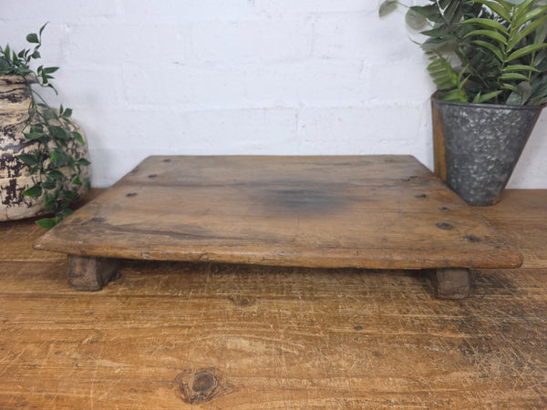 Old Vintage Rustic Wabi Sabi Primitive Indian Wooden Chopping Serving Pata Board