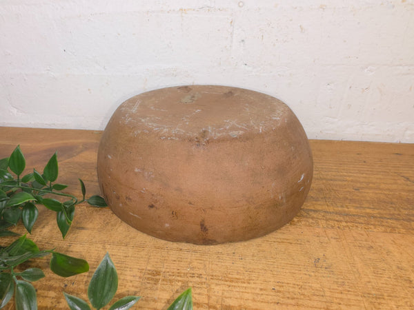 Rustic Wabi Sabi Antique Hand Carved Solid Stone Bowl Dish