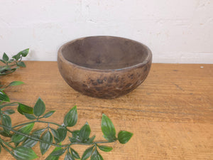 Rustic Wabi Sabi Antique Hand Carved Solid Stone Bowl Dish