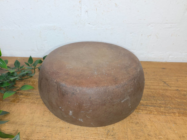 Rustic Wabi Sabi Antique Hand Carved Solid Stone Bowl Dish