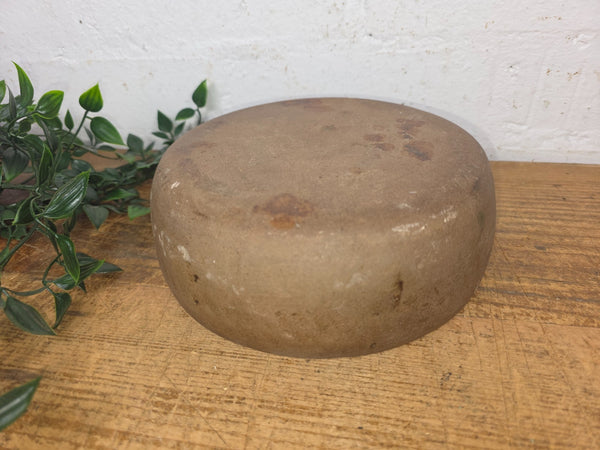 Rustic Wabi Sabi Antique Hand Carved Solid Stone Bowl Dish