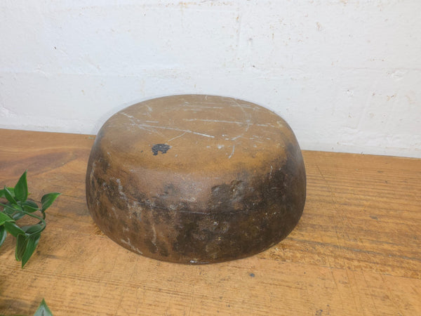 Rustic Wabi Sabi Antique Hand Carved Solid Stone Bowl Dish