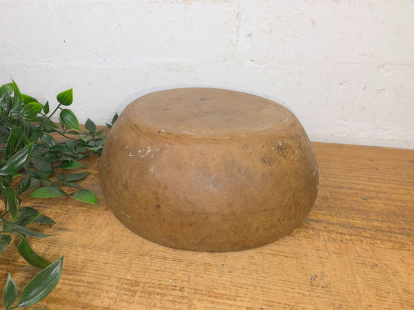 Rustic Wabi Sabi Antique Hand Carved Solid Stone Bowl Dish
