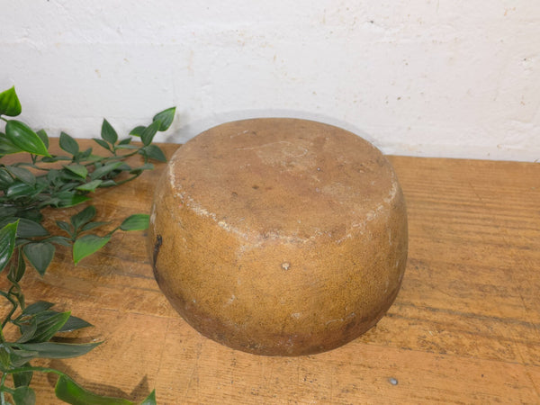 Rustic Wabi Sabi Antique Hand Carved Solid Stone Bowl Dish