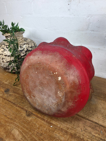 Vintage Rustic Hand Made Terracotta Bird Bath Water Feature