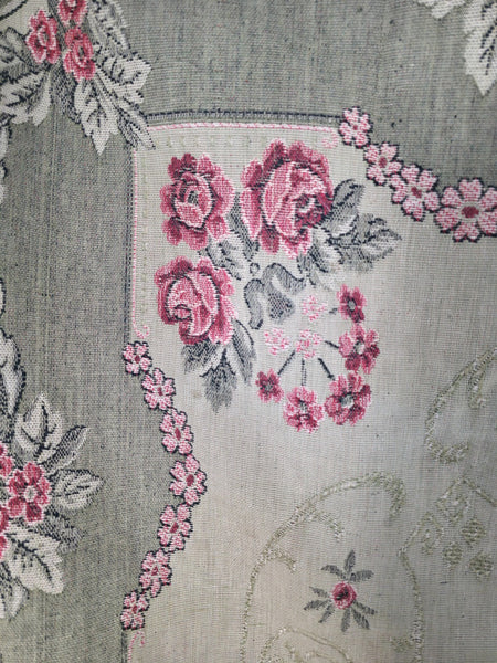 Vintage Hungarian Folk Art Tapestry Rug Throw Wall Hanging