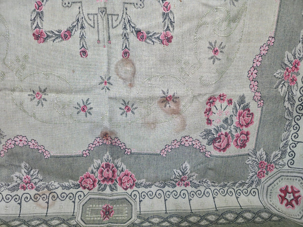 Vintage Hungarian Folk Art Tapestry Rug Throw Wall Hanging