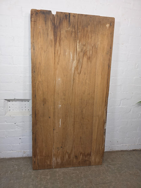 Vintage Rustic 1940's Military Pine Wooden Folding Trestle Dining Table Desk