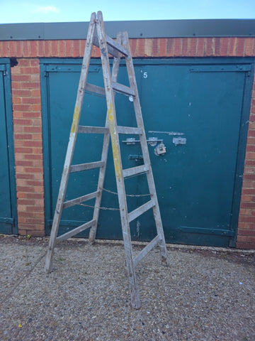 Vintage French Pine Wooden Trestle Ladders Shelving Wedding Display