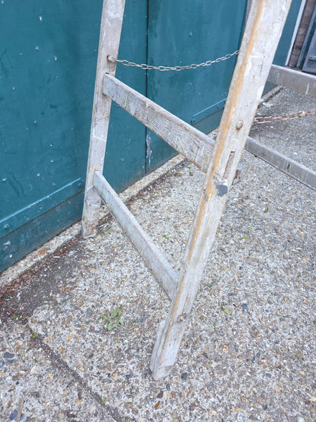 Vintage French Pine Wooden Trestle Ladders Shelving Wedding Display