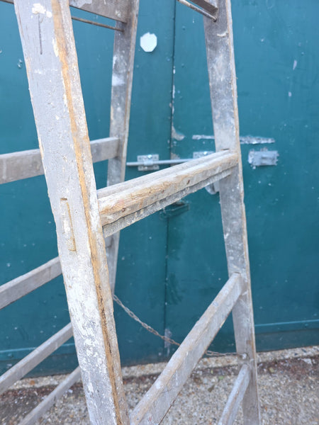 Vintage French Pine Wooden Trestle Ladders Shelving Wedding Display