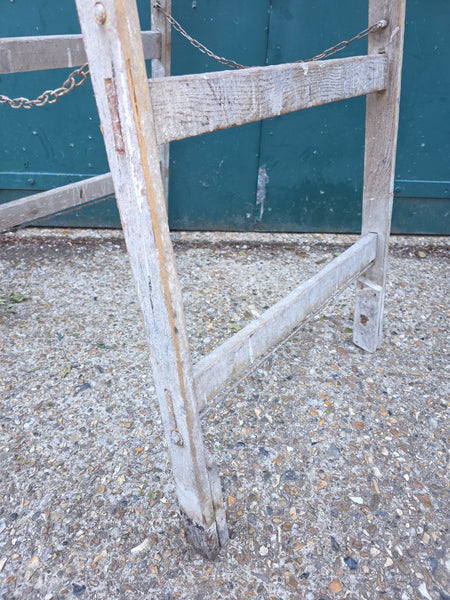Vintage French Pine Wooden Trestle Ladders Shelving Wedding Display