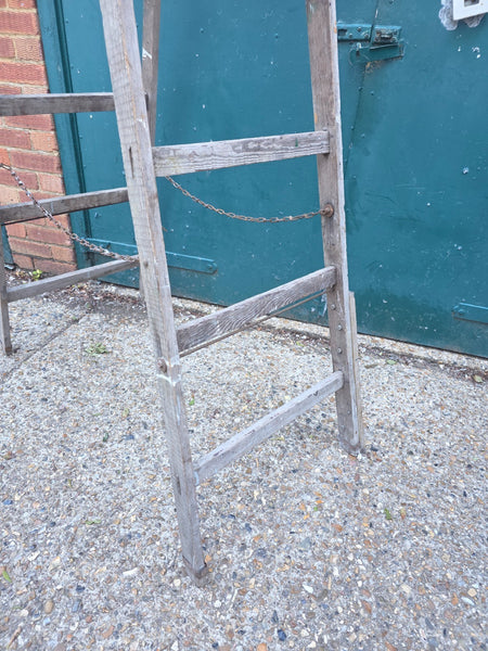 Vintage French Pine Wooden Trestle Ladders Shelving Wedding Display