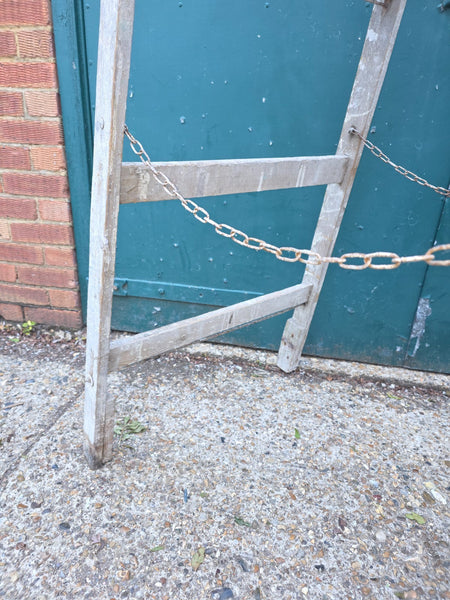 Vintage French Pine Wooden Trestle Ladders Shelving Wedding Display