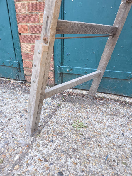 Vintage French Pine Wooden Trestle Ladders Shelving Wedding Display