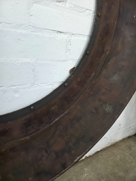 Xl Large Reclaimed Round Porthole Garden Window Mirror Painting Frame