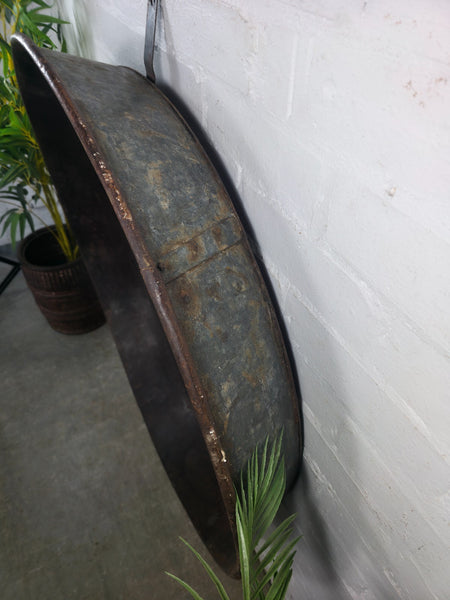 Xl Large Reclaimed Round Porthole Garden Window Mirror Painting Frame