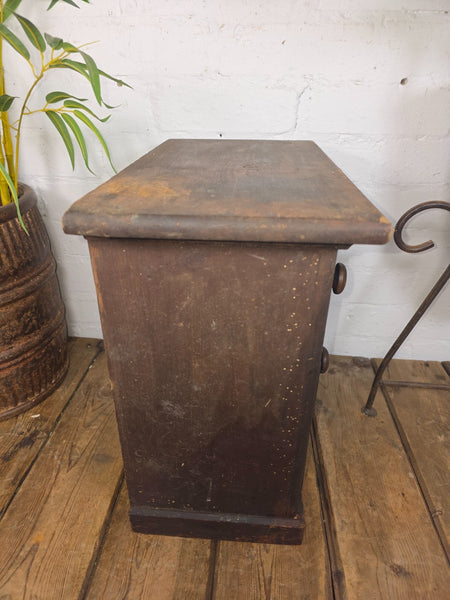 Antique Wooden Miniature Engineers Watchmakers Chest of Drawers Tool Box