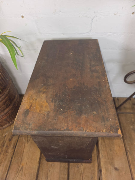 Antique Wooden Miniature Engineers Watchmakers Chest of Drawers Tool Box