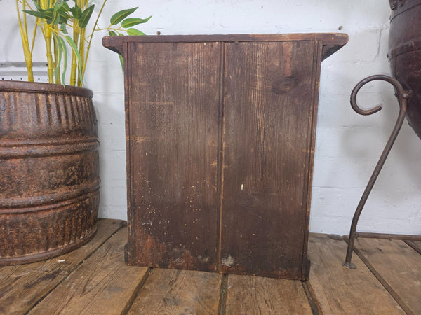 Antique Wooden Miniature Engineers Watchmakers Chest of Drawers Tool Box