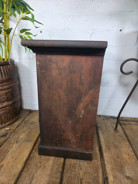 Antique Wooden Miniature Engineers Watchmakers Chest of Drawers Tool Box