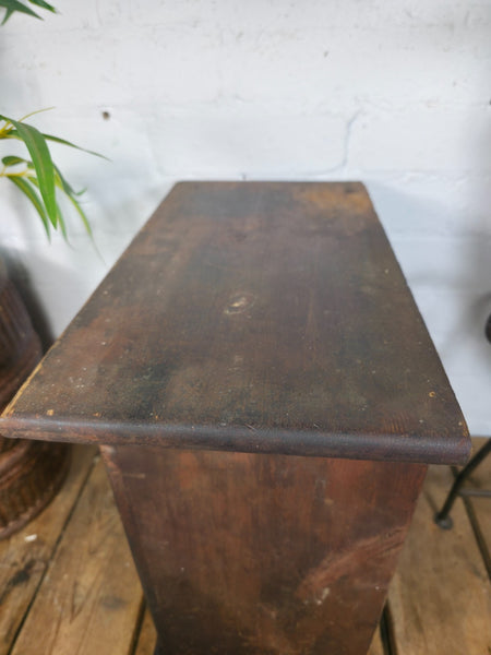 Antique Wooden Miniature Engineers Watchmakers Chest of Drawers Tool Box
