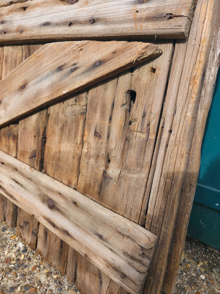 Pair Vintage Wabi Sabi French Wooden Barn Stable Doors