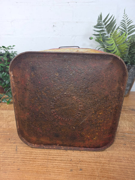 Rare Shell 5 Gallon Tractor Oil 30 Metal Tin Advertising Oil Can Memorabilia