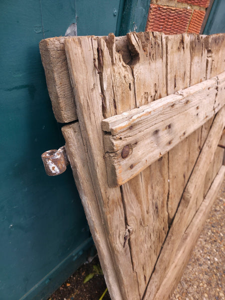 Pair Vintage Wabi Sabi French Wooden Barn Stable Doors