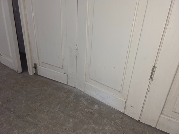 Vintage French Wooden Pine Bi Folding Window Door Shutters Screen Room Divider