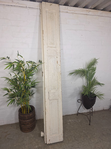 Vintage French Wooden Pine Bi Folding Window Door Shutters Screen Room Divider