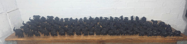 Job lot  189 Pieces Indian Hand Made Marble Resin Ornaments Statues Elephants