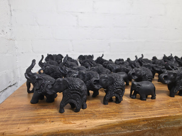 Job lot  189 Pieces Indian Hand Made Marble Resin Ornaments Statues Elephants