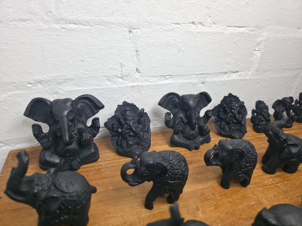 Job lot  189 Pieces Indian Hand Made Marble Resin Ornaments Statues Elephants